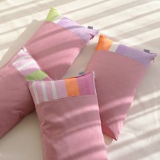 오리고 셔벗 메밀베개, 라이트핑크, 2개