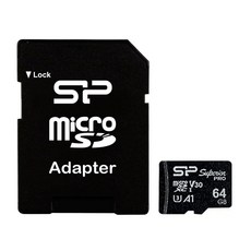 Silicon Power 廣穎電通 64GB Superior Pro microSDXC UHS-I 記憶卡，支援4K和2K高流量影片錄製, 1個