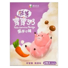 飯友 紫芋小豬胚芽寶寶粥, 300g, 1盒