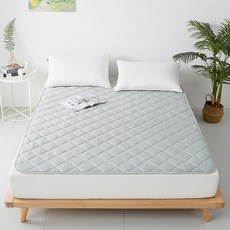 홈즈리빙 자가쿨링 밴딩형 여름토퍼, 그레이, 쿨매트