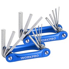 WORKPRO 折疊式8件組六角扳手組 1.5 ~ 8mm WP222024, 2套