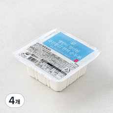 한둘 명인이 엄선된 국산콩으로 만든 한끼 순두부, 150g, 4개