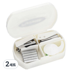 KOKA 攜帶式釘書機套組, 2套, 白色