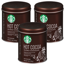 스타벅스 더블 초콜릿 핫 코코아 분말, 198g, 1개입, 3개