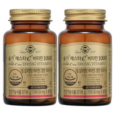 SOLGAR 酯化型維生素C錠 1000mg, 2罐, 30顆