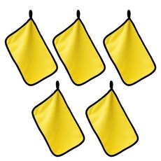 加厚雙面擦車毛巾 珊瑚絨 尺寸19.8x30cm 8倍吸水, 顏色隨機, 5條