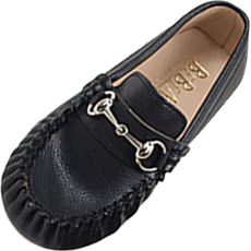 BEBEMARU 兒童縫線裝飾樂福鞋 9836