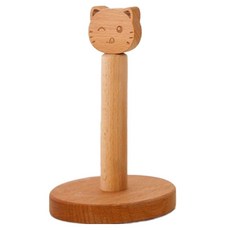 Namoo 工廠木質衛生紙衣架微笑 Nyangnyangyi 21cm, 混色, 1個