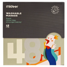 mideer 藝術家系列 可洗彩色筆, 48色, 1盒