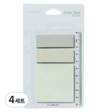 누사인 탭 인덱스스티커 그린 3종 세트, 4세트
