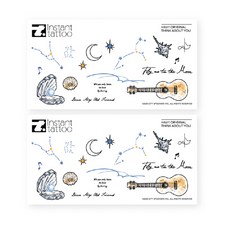 instant tattoo Think About You 2入, 混色, 1個