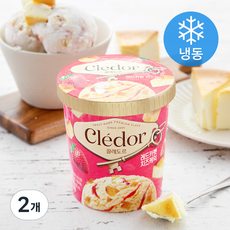 끌레도르 레드카펫치즈케익 파인트 아이스크림 (냉동), 474ml, 1개입, 2개