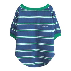 SPUTNIK 斯普尼克 條紋寵物衣 白色條紋, M, 藍綠色, 1件