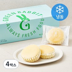 그린래빗 폭신 촉촉 미니 치즈 케이크 (냉동), 420g, 4박스