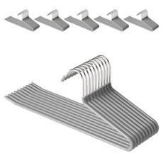 코멧 홈 논슬립 바지걸이, 그레이, 60개