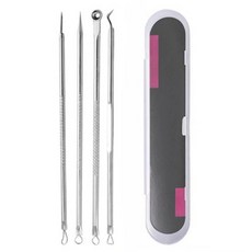 피니어스 스테인레스 피지 압출 핀셋 4종 세트, 1세트