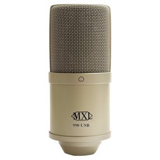 MXL 990 USB 電容式麥克風 隨插即用 適用於音樂、Podcast和直播, 香檳色