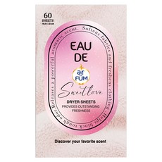 Ar Fum 烘衣機片香水Sweet Love衣物柔軟精, 1個, 60入