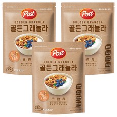 포스트 골든 그래놀라 크런치 시리얼, 360g, 3개