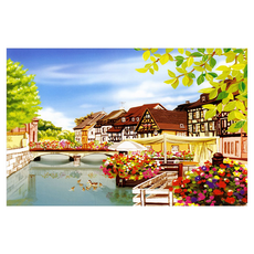 拼圖-在某個晴朗的春天拼圖製作, 1