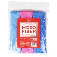 시크릿 마이크로화이버 타월 3종 세트, 혼합색상, 1세트