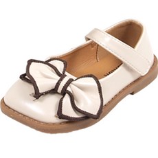 BEBEMARU 孩童蝴蝶結造型方頭繫帶平底鞋 9918號