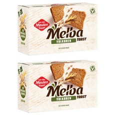 van der Meulen 梅爾巴吐司 全麥口味, 2盒, 120g