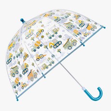 스테판조셉 아동용 클리어 컬러체인징 우산 중장비