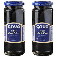 고야 피티드 블랙 올리브 절임, 350g, 2개