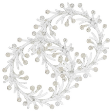 Warm House Decor 暖和家居 聖誕節雪花裝飾 D0086 2個, A水晶麋鹿 單色, 1組