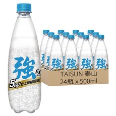 TAISUN 泰山 CHEERS EX 強氣泡水, 500ml, 24瓶
