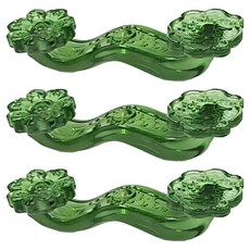 EDISH 琉璃玉招財如意擺件 3個, 淺綠色琉璃