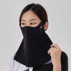 Bian 輕量涼感高爾夫口罩, 黑色