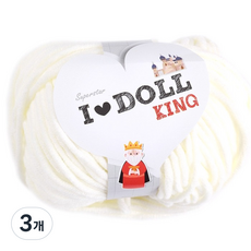 青松編織線 Idol King 編織線, 01 象牙白, 3個
