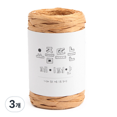 Brand Yan 時下流行紙線編織線, 3個, 03 駝米色