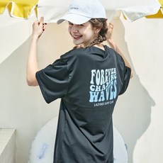 LAZYBEE 女款高涼感寬鬆版短袖防磨衣上衣