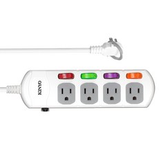 Kinyo 4開4插延長線, 1.8m, CG1446, 1個