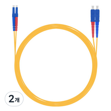 NEXTU 單模 LC-SC 光纖跳線 NEXT-LS203SM, 2個, 3m, 黃色