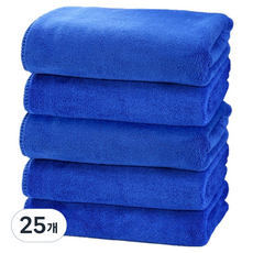 DAILYSHARE 車用家用超細纖維清潔毛巾 藍色, 25個