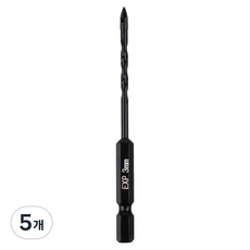 이엑스파워 만능 드릴비트 4날 3mm EMD-03, 5개