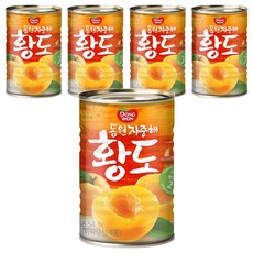 동원 지중해 황도 통조림, 410g, 5개