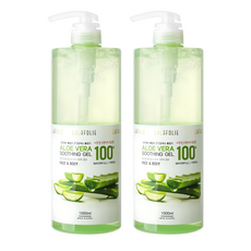 LALAFOLIE 蘆薈舒緩凝膠, 1000ml, 2瓶