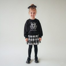 MARI N MORI 兒童Blooming格紋刷毛裙褲套裝