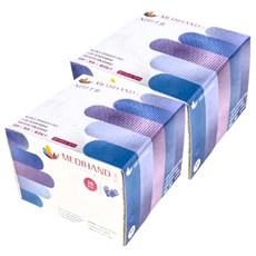 MEDIHAND 美恆 NBR 手套 薄款 指尖防滑 50入, S, 藍紫色, 2盒