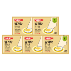 Haruon 貼布型 [韓國製造] 腳趾暖暖包, 5個