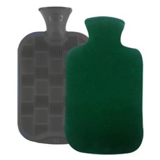 fashy 棋盤格水袋2L隨機出貨+加厚聚蓋綠色, 1套