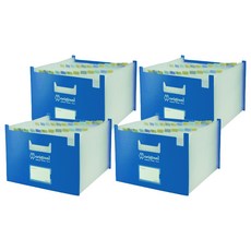 DaTaBanK 三田文具 24層站立式風琴夾 OT-A424, 藍色, 4個