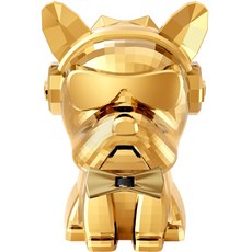 D.O.G 汽車空氣清新劑絲帶狗鬥牛犬金屬金藍色 De Toilette, 1件, 1個