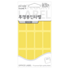 Petit 透明封口標籤 T213, 單一顏色, 21個