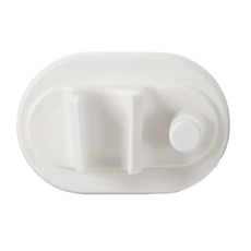 FaSoLa 多用途免打孔 壁掛式帶掛鉤花灑支架 9 x 6 x 3.6cm 35g, 白色, 2組